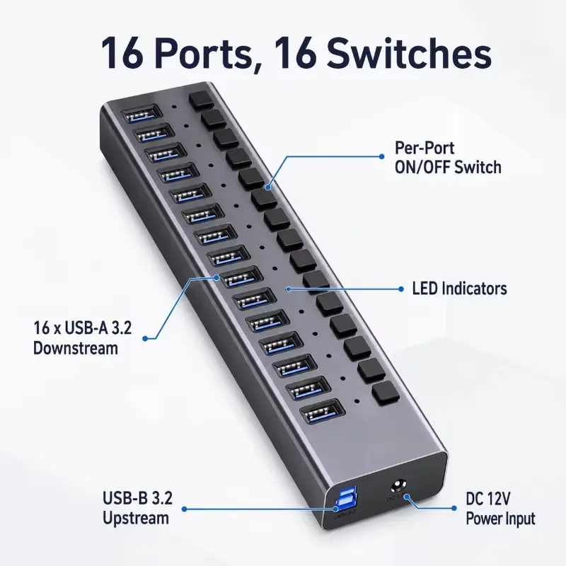 AP01 for 16-Port Powered USB 3 - Usb Hub review and price