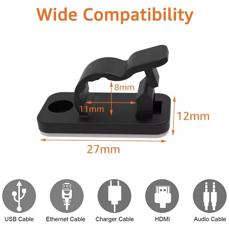 Self Adhesive Cable Clips Cord - Cable Organizer review and price