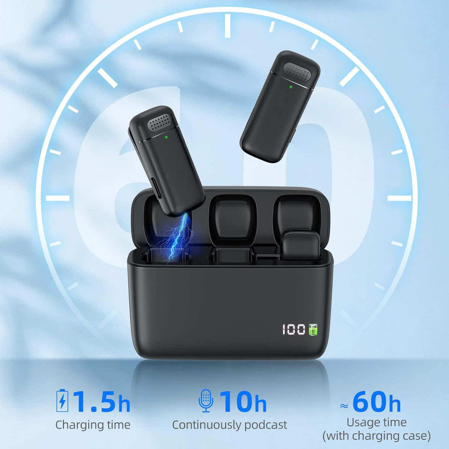 2 Pack Wireless Lapel Micropho - Wireless Charger review and price
